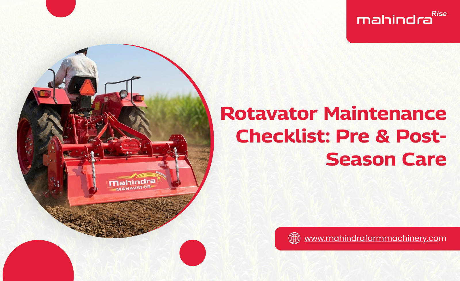 Rotavator Maintenance Checklist